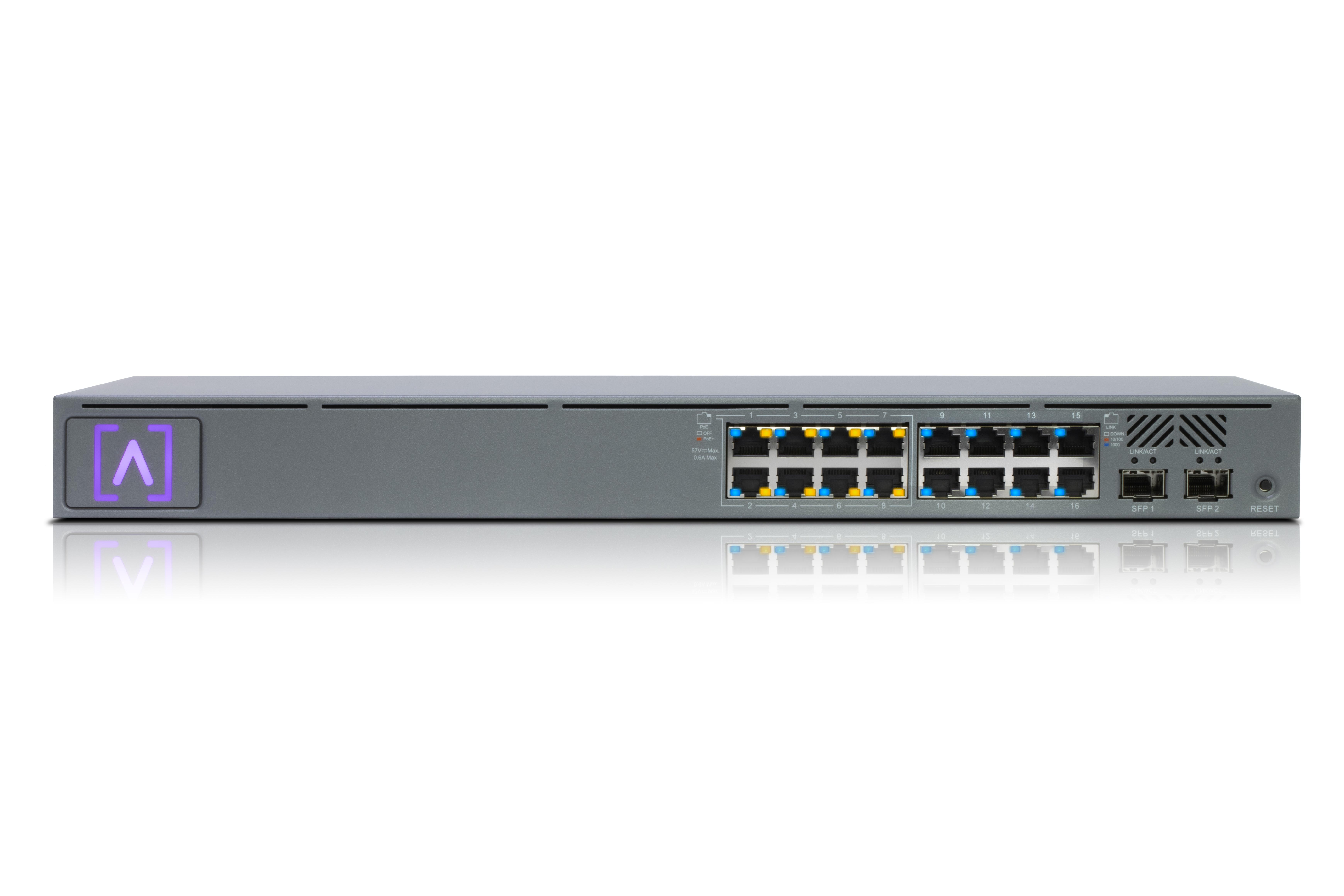 Alta Labs 16 Port, Layer 2, 120W PoE Enterprise Network Switch, S16-POE