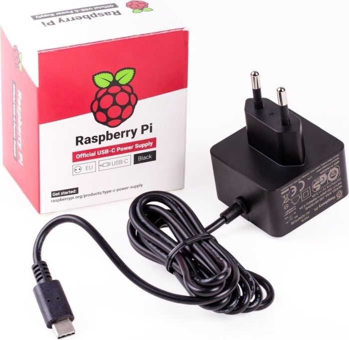 Raspberry Pi 5 Zubehör - 27W USB-C Power Supply, Netzteil, schwarz