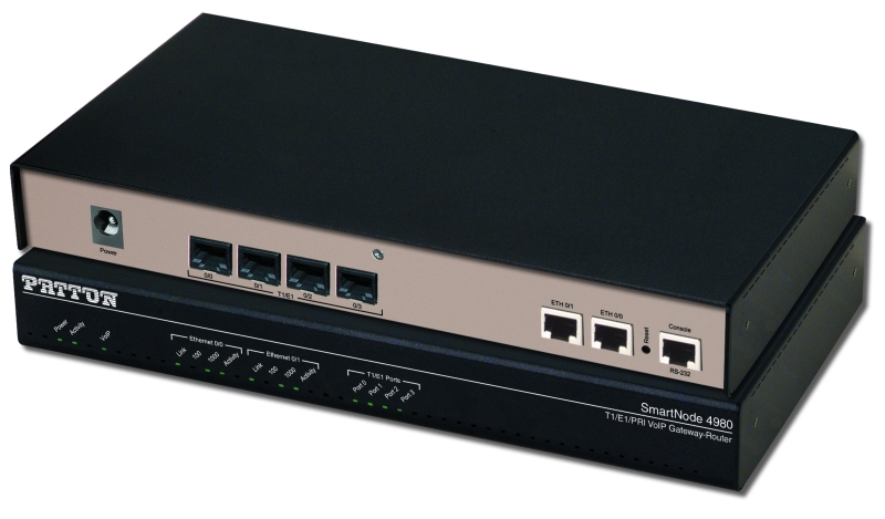 Patton SmartNode 4980, 4 PRI VoIP GW-Router, 96 Channel, FR