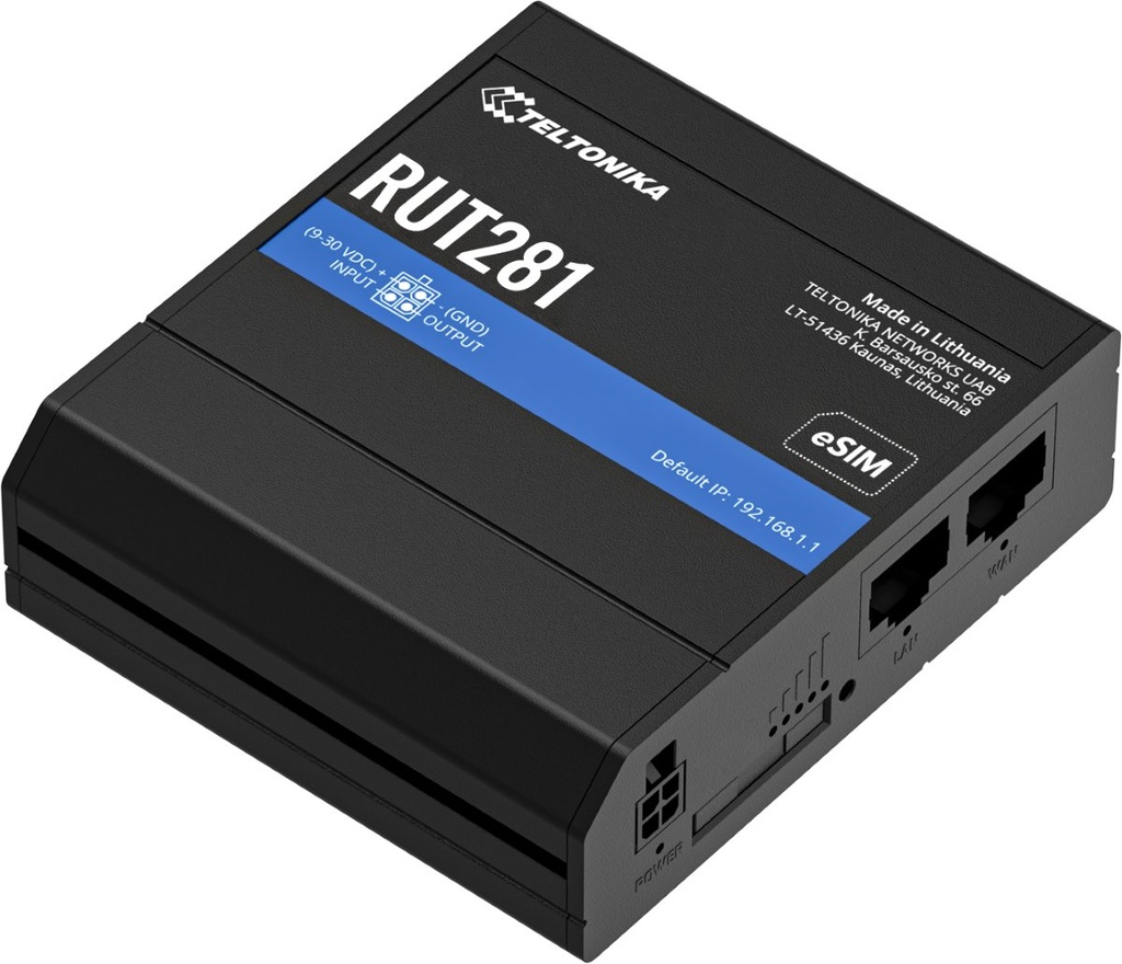 Teltonika · Router · RUT281 · Kompakter-4G/LTE Router