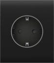 Ajax Homeautomation Abdeckung Outlet CenterCover (basic) [type F] *schwarz*