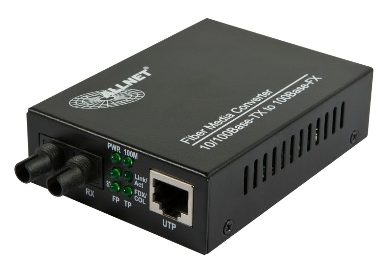 ALLNET Medien Konverter 10/100BaseTX to 100BaseFX/ST ALL-MC107-ST-MM *NEU*