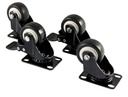 ALLNET 19Schrank, zbh. Laufrollenset(Räder), h75mm, für SNB-Serie,