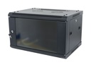 ALLNET 19Wandgehäuse, 12HE, 1-teilig, T600mm, Schwarz, zerlegt(Flat Pack), SMA-Serie,