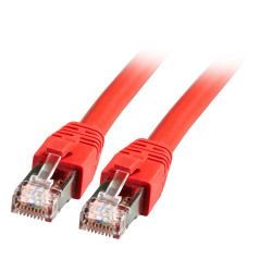 Patchkabel RJ45, CAT8.1 2000Mhz,  1,0m, rot, S-STP(S/FTP), BC, LSZH,