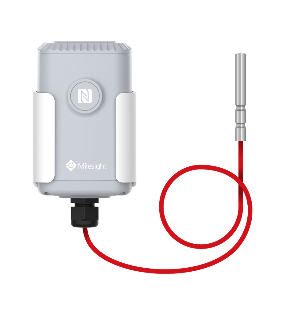 Milesight IoT Industrial Temperature Sensor, EM500-PT100-868M-T800 LoRaWAN / Temp. -50C ~ 800C / IP67