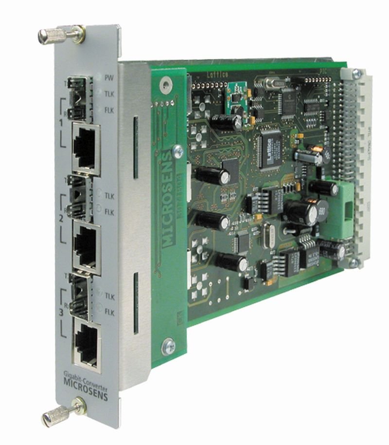 Microsens Gigabit Ethernet 3 Port Access Modul, MS416195M | ALLNET France