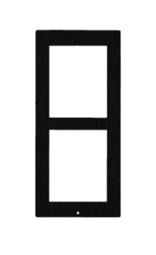 [9155022B] 2N Zubehör EntryCom IP Verso zbh. Frontblende Aufputzrahmen (2 Module) **schwarz**