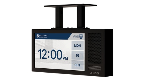 [8420] ALGO 8420 IP DIGITAL DISPLAY WITH SPEAKER - DUAL SIDED