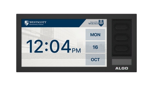 [8410-IC] ALGO  8410-IC IP/IC IP DIGITAL DISPLAY WITH SPEAKER - SINGLE SIDED - INFORMACAST