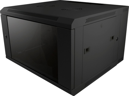 [ALL-SMB6606SCHWARZ] ALLNET 19 6U, deux pièces, P : 600mm, noir, SMB-Serie