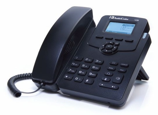 [UC405HDEG] AudioCodes SfB IP-Phone 405HD, Gigabit, PoE, Black