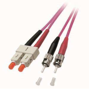 [O0347.5] LWL-2-Faser-Patchk.  5mtr.ST-SC, 50/125um,OM4, 3mm,