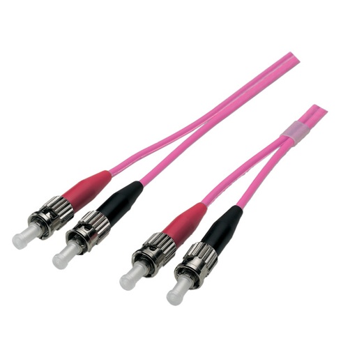 [O0348.3] LWL-2-Faser-Patchk. 3mtr. ST-ST, 50/125um, OM4