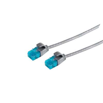 [TC08-22030] Patchkabel RJ45, CAT6 250Mhz,  2m grau, UTP(U/UTP) PVC, slimline d=3,5mm,