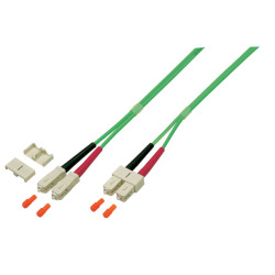 [O0318.0,5OM5] LWL-2-Faser-Patchk.  0,5mtr.SC-SC, 50/125um, OM5