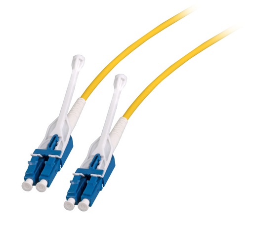 [DJP-LCLCOS2-UNI-0,5] LWL-2-Faser-Patchk.  0,5mtr.LC-LC,  9/125um,OS2, Uniboot, AD=3mm,