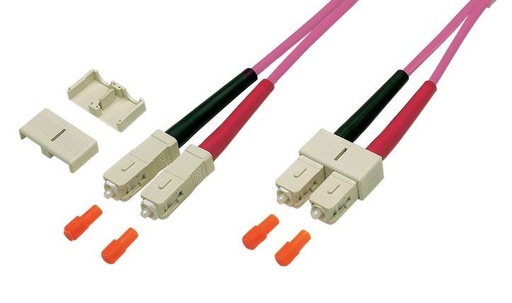 [O0318.2-1.2] LWL-2-Faser-Patchk.  2mtr.SC-SC, 50/125um, AD=1,2mm, OM4,