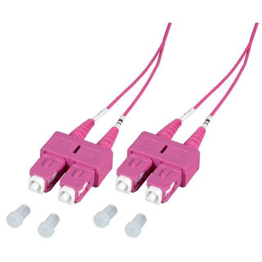 [O0318.3-1.2] LWL-2-Faser-Patchk.  3mtr.SC-SC, 50/125um, AD=1,2mm, OM4,