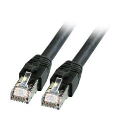 [K5528SW.1] Patchkabel RJ45, CAT8.1 2000Mhz,  1,0m, schwarz, S-STP(S/FTP), BC, LSZH,