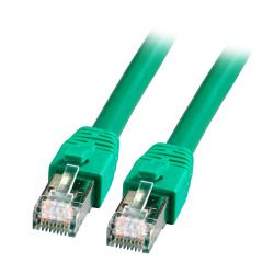 [K5528GN.1] Patchkabel RJ45, CAT8.1 2000Mhz,  1,0m, grün, S-STP(S/FTP), BC, LSZH,