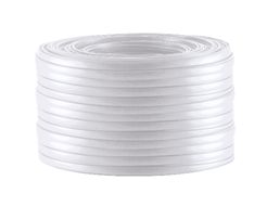 [TC76119-] Kabel TK Flach 8 pol. 100m WEIß,flex, Flachkabel, Ring,